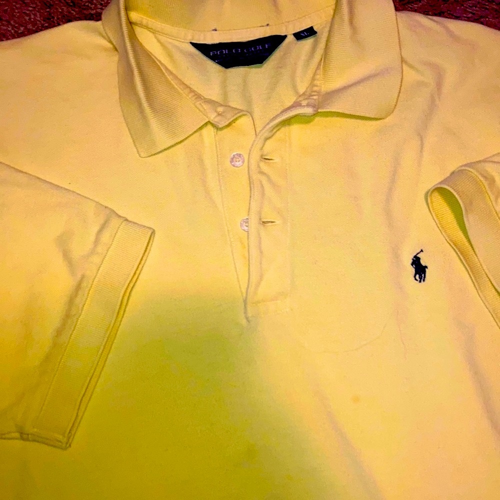 Polo by Ralph Lauren Yellow Polo with Navy Pony Logo